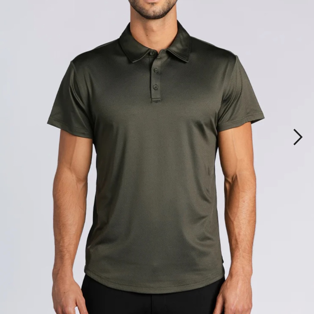 BYLT Basics Performance Polo, Olive Green, Size M
